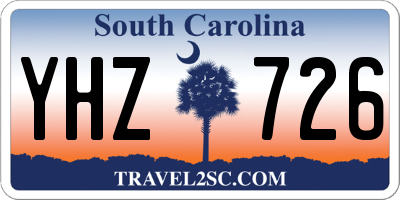 SC license plate YHZ726