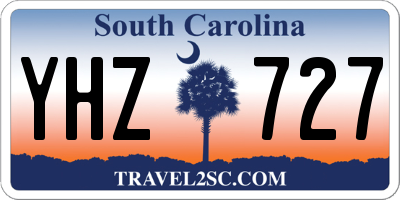 SC license plate YHZ727