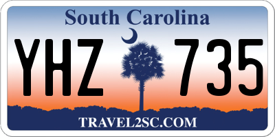 SC license plate YHZ735
