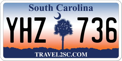 SC license plate YHZ736