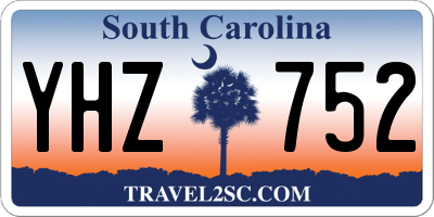 SC license plate YHZ752