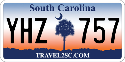 SC license plate YHZ757