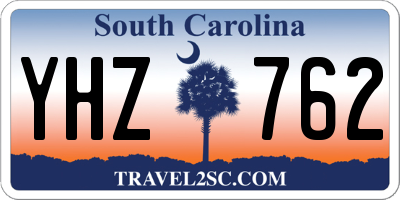 SC license plate YHZ762