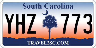 SC license plate YHZ773