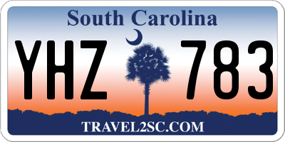 SC license plate YHZ783