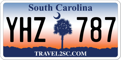 SC license plate YHZ787