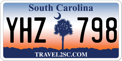 SC license plate YHZ798