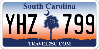 SC license plate YHZ799