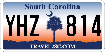 SC license plate YHZ814