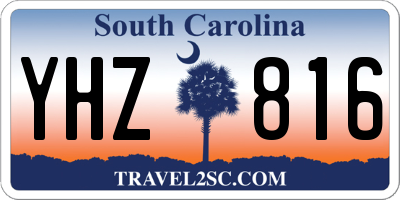 SC license plate YHZ816