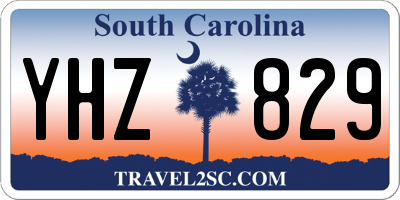 SC license plate YHZ829