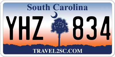 SC license plate YHZ834