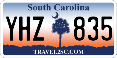 SC license plate YHZ835