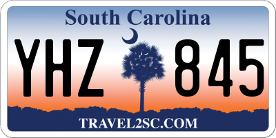 SC license plate YHZ845