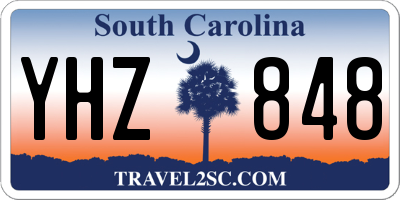 SC license plate YHZ848