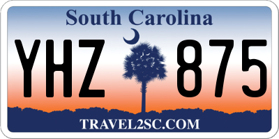 SC license plate YHZ875