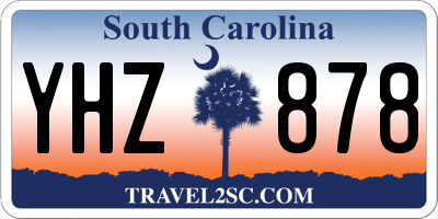 SC license plate YHZ878