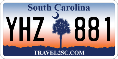 SC license plate YHZ881