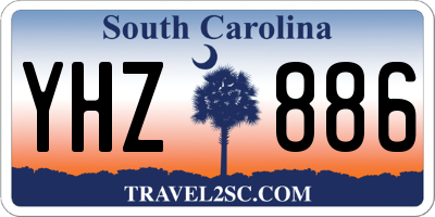 SC license plate YHZ886