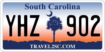 SC license plate YHZ902