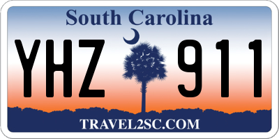 SC license plate YHZ911