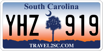 SC license plate YHZ919