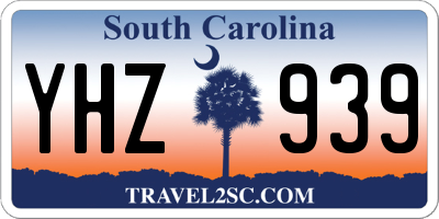 SC license plate YHZ939