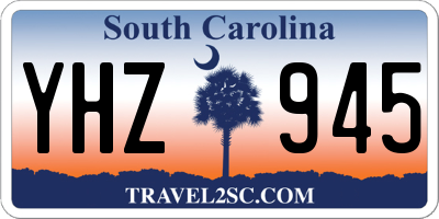 SC license plate YHZ945