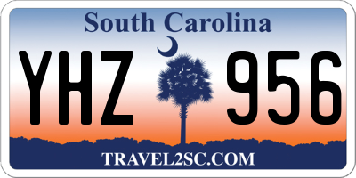 SC license plate YHZ956