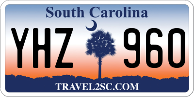 SC license plate YHZ960