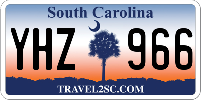 SC license plate YHZ966