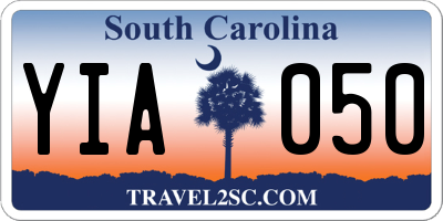 SC license plate YIA050