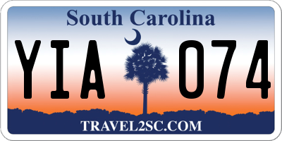 SC license plate YIA074