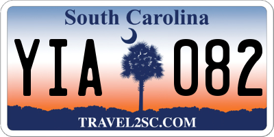 SC license plate YIA082
