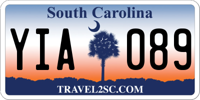 SC license plate YIA089