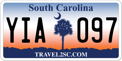 SC license plate YIA097