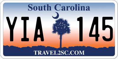 SC license plate YIA145