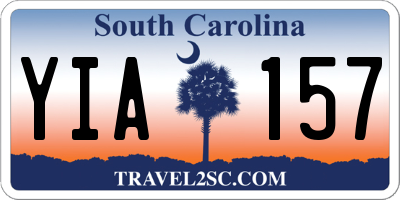 SC license plate YIA157