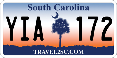 SC license plate YIA172