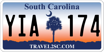 SC license plate YIA174