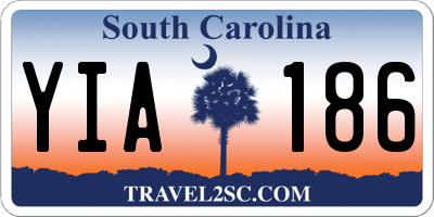 SC license plate YIA186