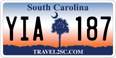 SC license plate YIA187