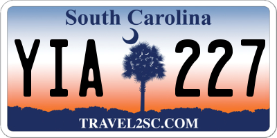 SC license plate YIA227