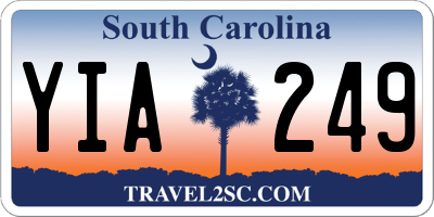 SC license plate YIA249