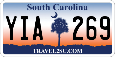 SC license plate YIA269