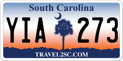 SC license plate YIA273