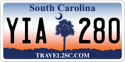 SC license plate YIA280