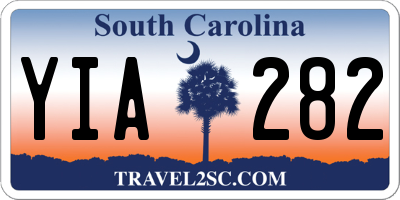 SC license plate YIA282
