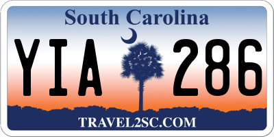 SC license plate YIA286