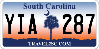SC license plate YIA287